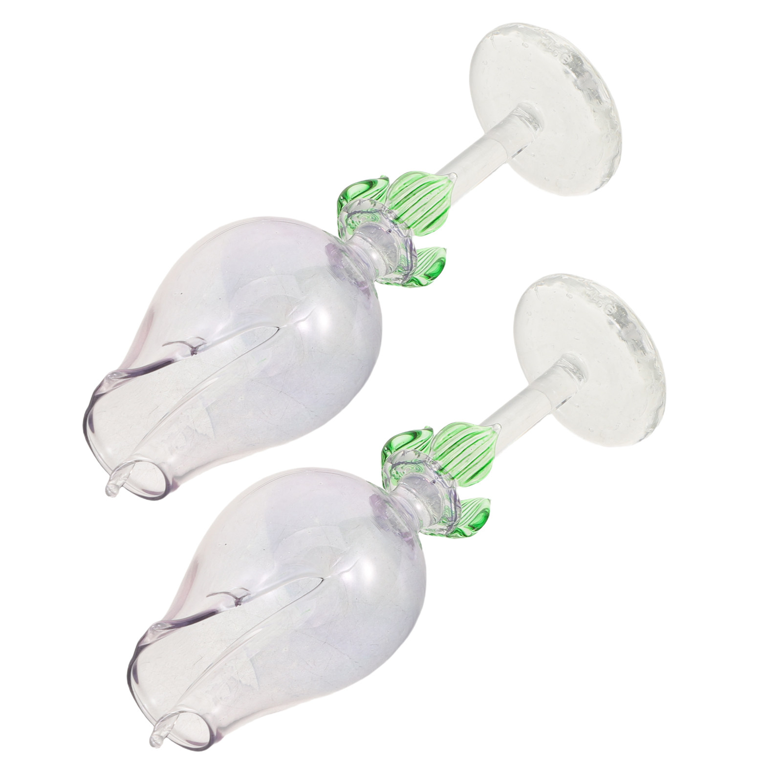 Home Fragrance Oil Diffuser - 2Pcs Flower Shaped Glass Essential Oil