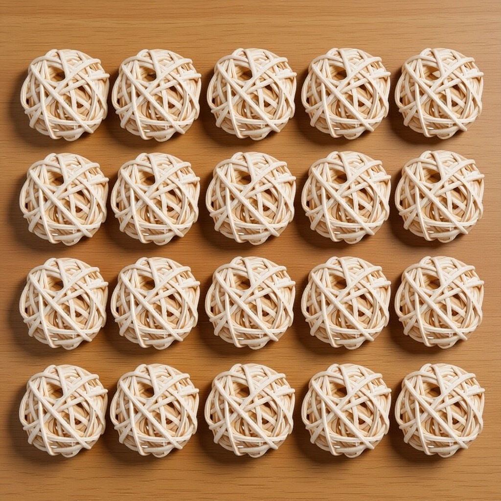 Home Fragrance Diffuser - 20Pcs Aromatherapy Rattan Balls Natural Wicker