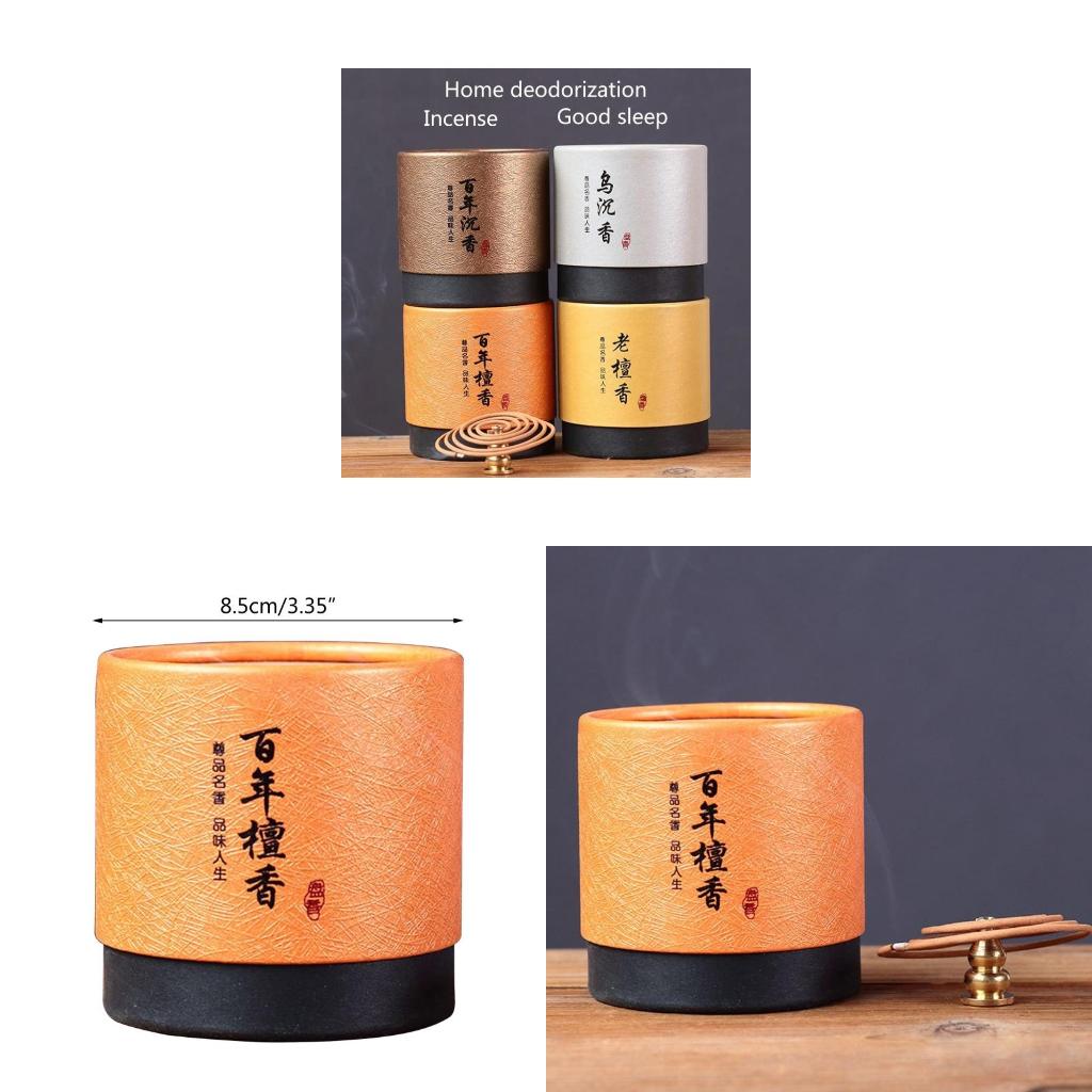 Home Fragrance No 4 - 48pcs/box Natural Sandalwoods Agarwood Coils Incense
