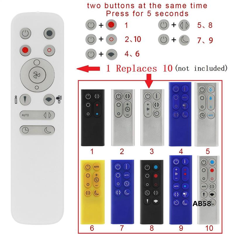 2X 10 In 1 Remote Control For  - Dyson Fan Am07 recension och pris