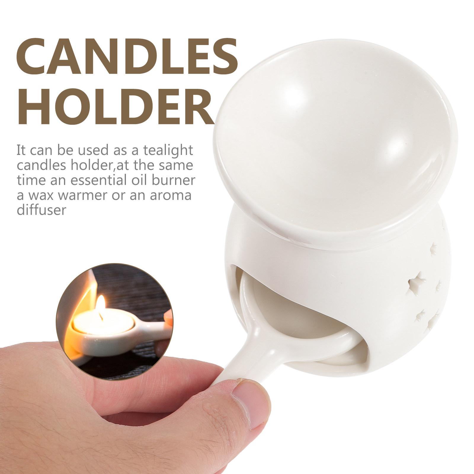 1Set Ceramic Tealight Holder E - Home Fragrance Oils For Oil Burners recension och pris