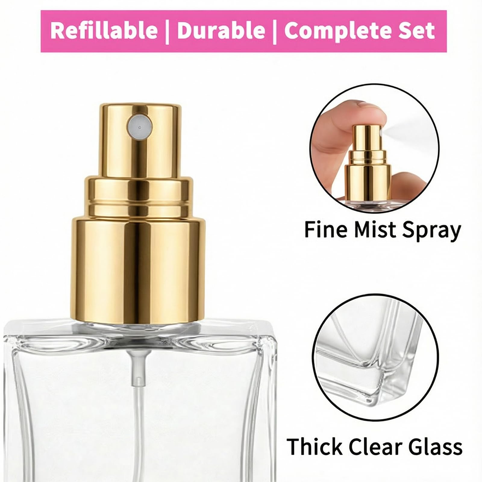 High quality 30 15ml clear gla - Perfume Atomizer Travel recension och pris