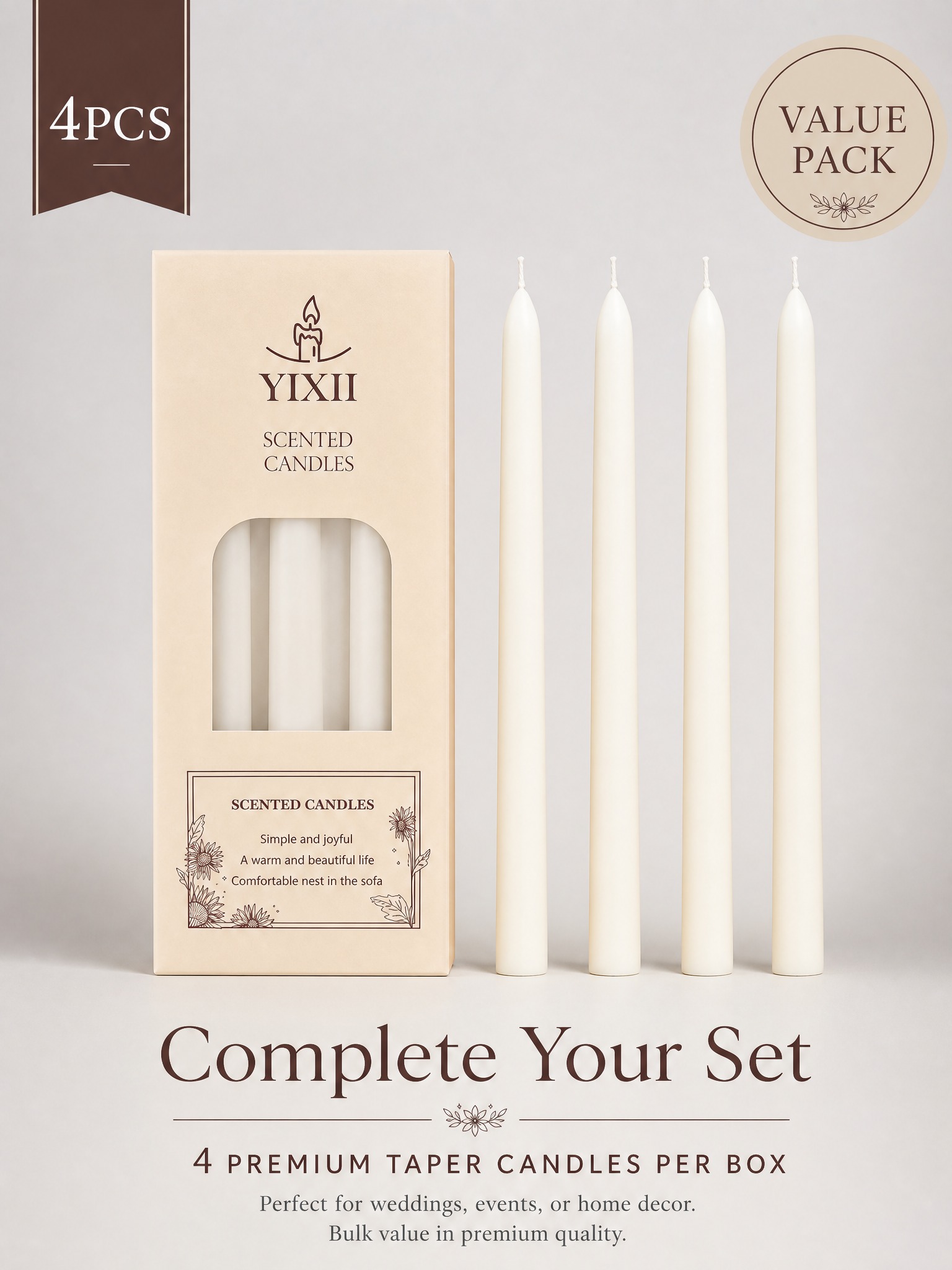 4 Pieces Vertical Striped Long - Home Fragrance No 4 recension och pris