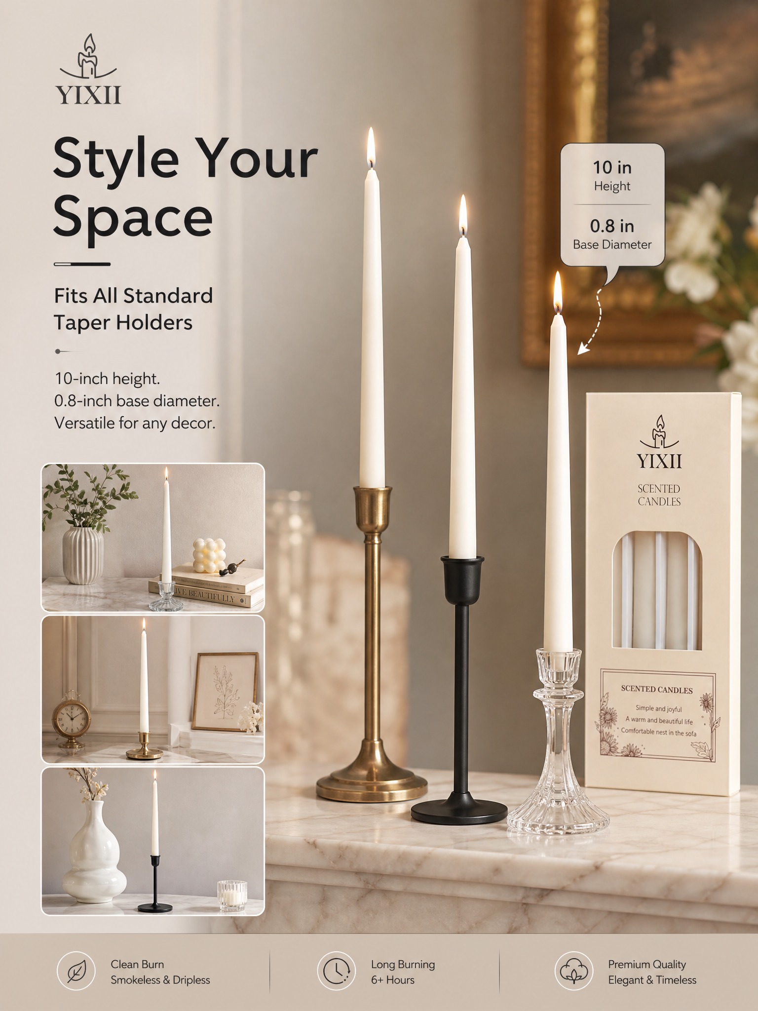 4 Pieces Vertical Striped Long - Home Fragrance No 4 recension och pris