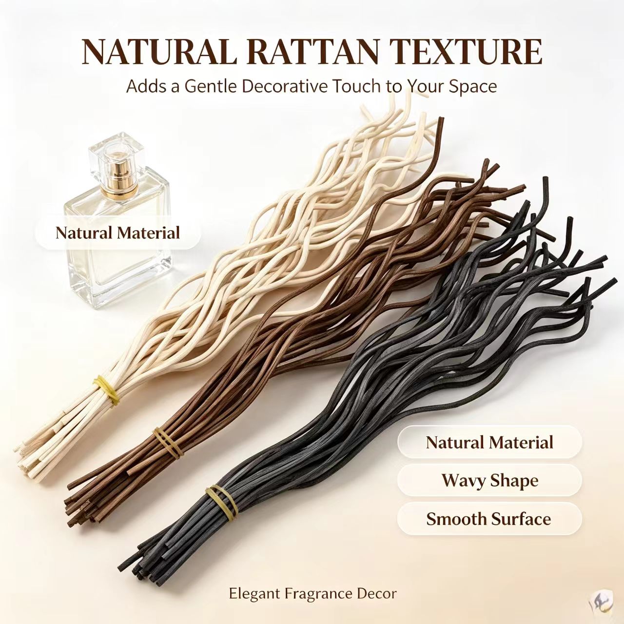 20Pcs Long Wavy Rattan Reed Di - Home Fragrance M&S Disinfectant Hack recension och pris