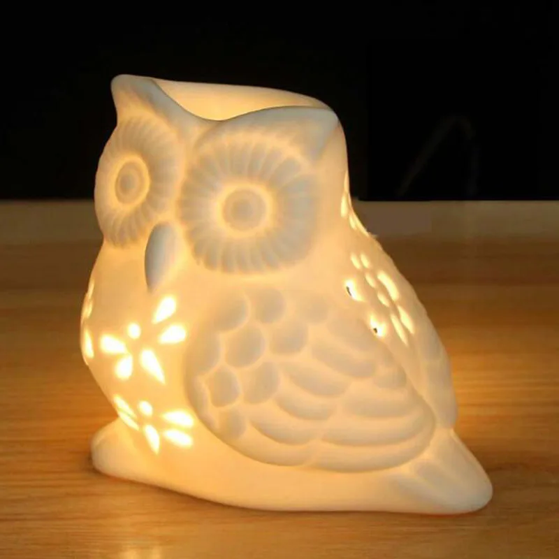 Porcelain Hollow Owl Aromather - Home Fragrance Oils For Oil Burners recension och pris