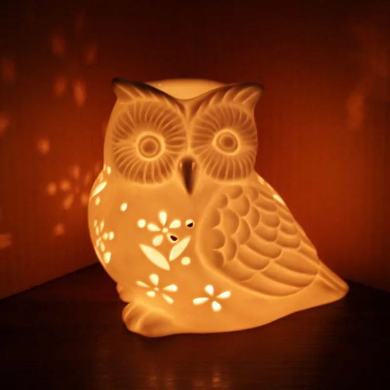 Porcelain Hollow Owl Aromather - Home Fragrance Oils For Oil Burners recension och pris