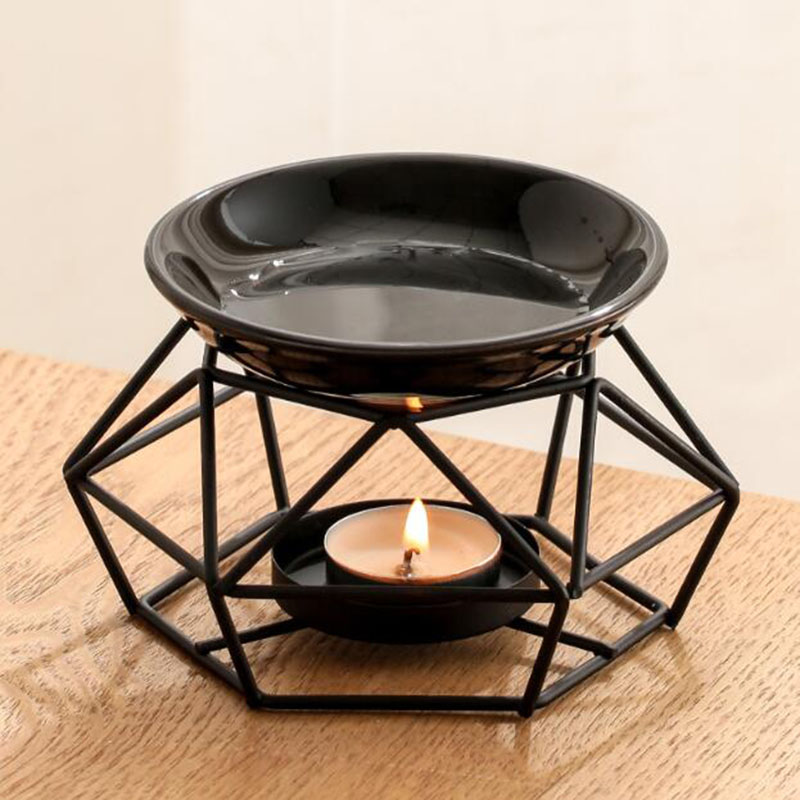 Ceramic Bowl Iron Rack Black C - Home Fragrance Oils For Oil Burners recension och pris