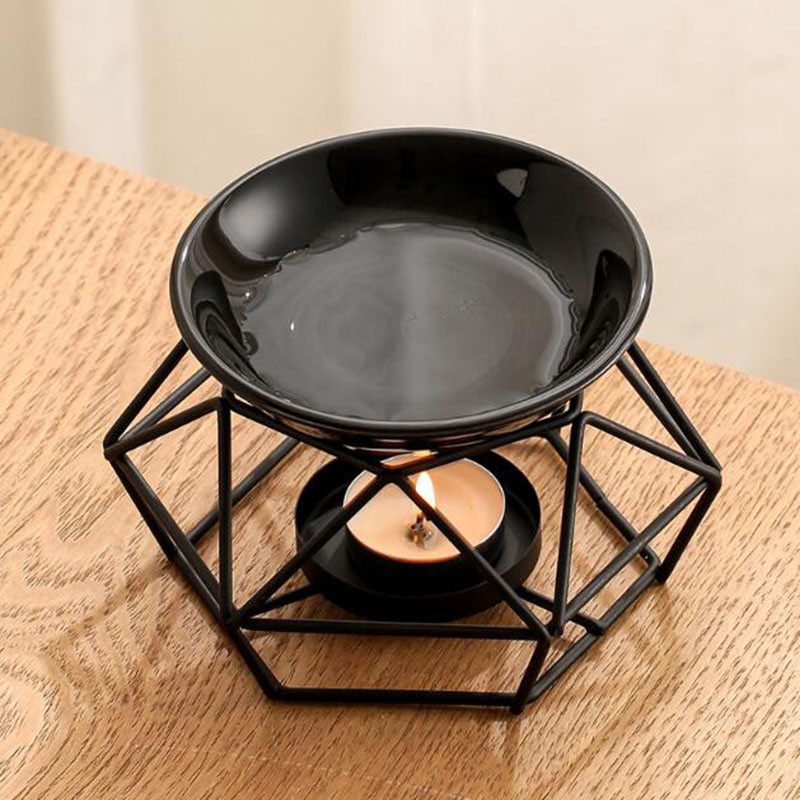 Ceramic Bowl Iron Rack Black C - Home Fragrance Oils For Oil Burners recension och pris