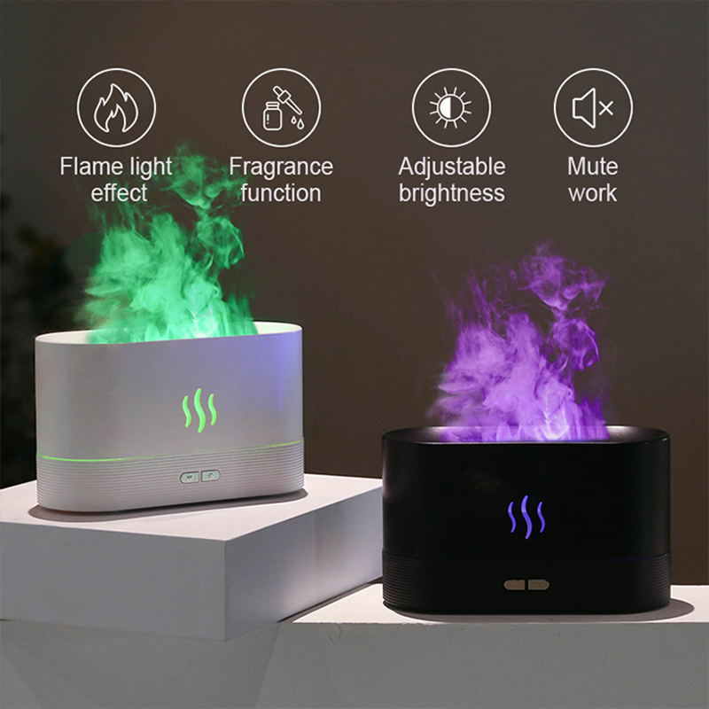 USB Desktop Flame Aroma Diffus - Home Fragrance Oil Diffuser recension och pris