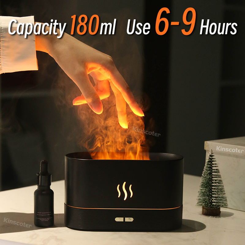 USB Desktop Flame Aroma Diffus - Home Fragrance Oil Diffuser recension och pris