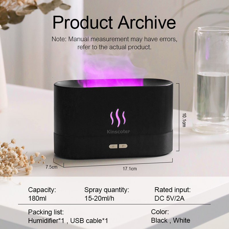 USB Desktop Flame Aroma Diffus - Home Fragrance Oil Diffuser recension och pris