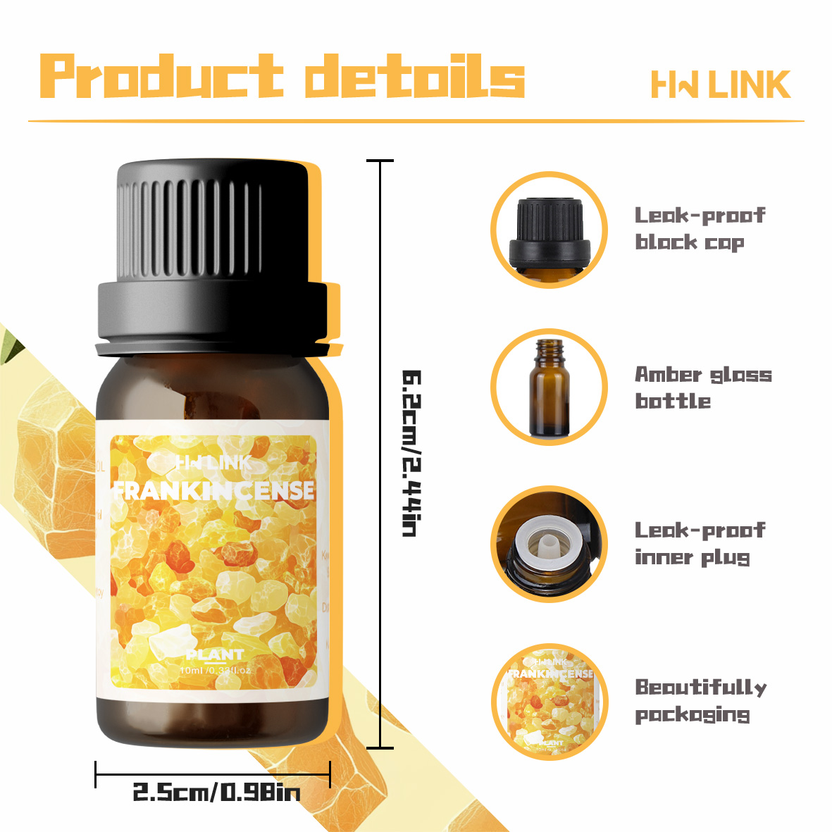 Frankincense Essential Oil 10m - Home Fragrance Oil Diffuser recension och pris